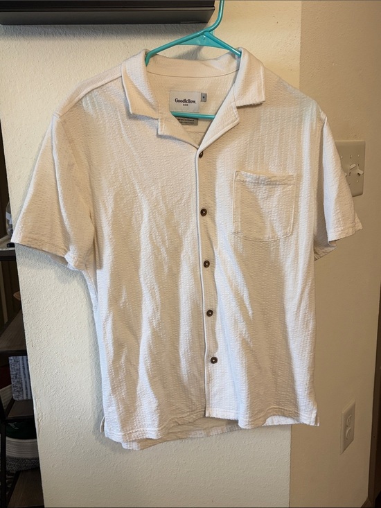Goodfellow & Co Other - Goodfellow & Co White Short-Sleeve Button Down Camp Shirt